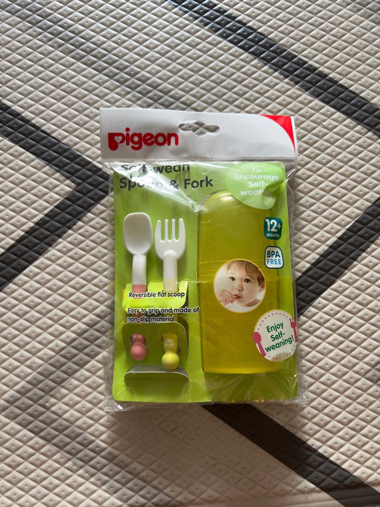 Pigeon self wean spoon & fork, Babies & Kids, Nursing & Feeding