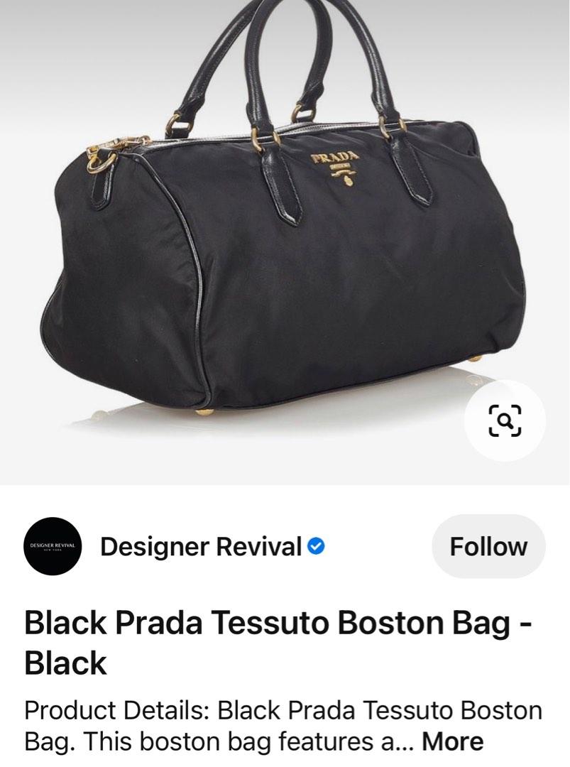 Black Prada Tessuto Pouch – Designer Revival