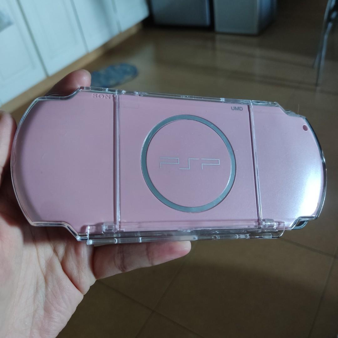 PSP 3000 Blossom Pink with FREE Case + Pink Strap, Video Gaming, Video
