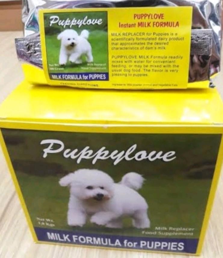 Puppy love milk formula for puppies, Pet Supplies, Pet Food on Carousell