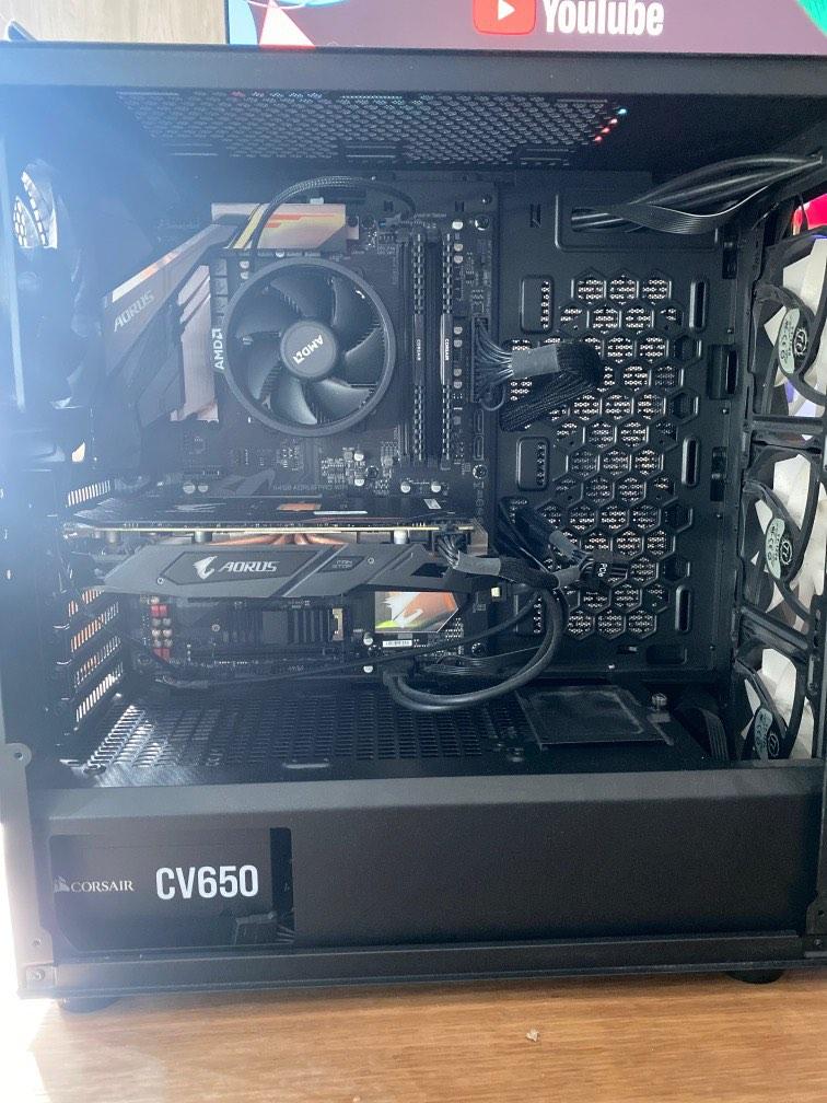 R5 2600 RX580 8GB Budget Gaming PC Computers Tech Desktops on