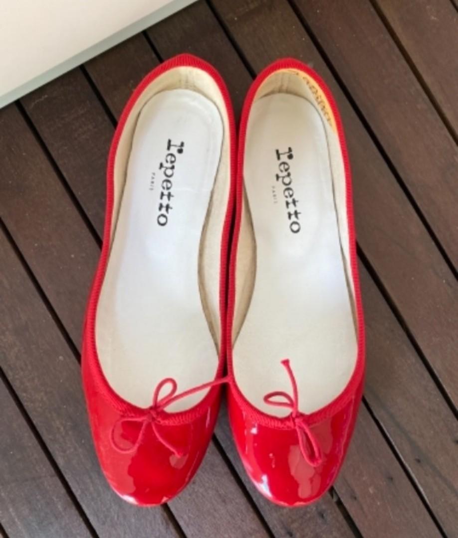 Repetto red ballet flats outlet
