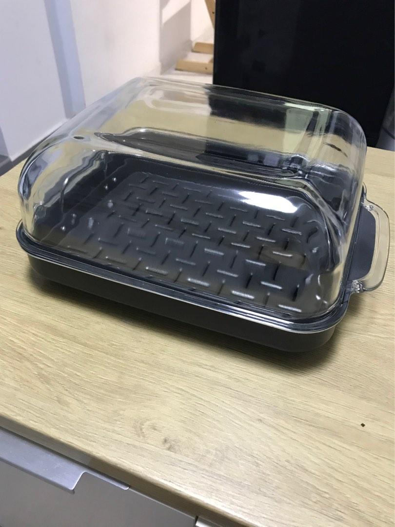 Rowenta Roasting Pan with Glass Lid, Furniture & Home Living