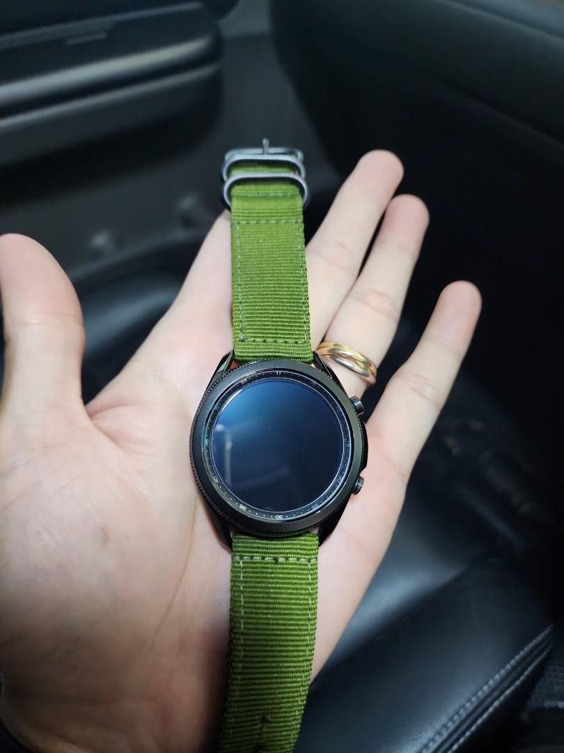 Samsung Galaxy Watch 3 45MM Mystic Black NON LTE 4G Mobile Phones Gadgets Wearables Smart Watches on Carousell