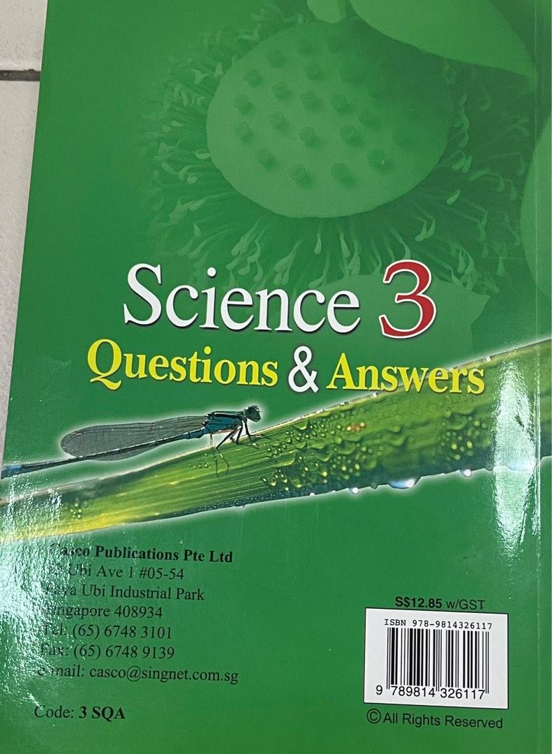 Science questions and answers P3 and P4, Hobbies & Toys, Books