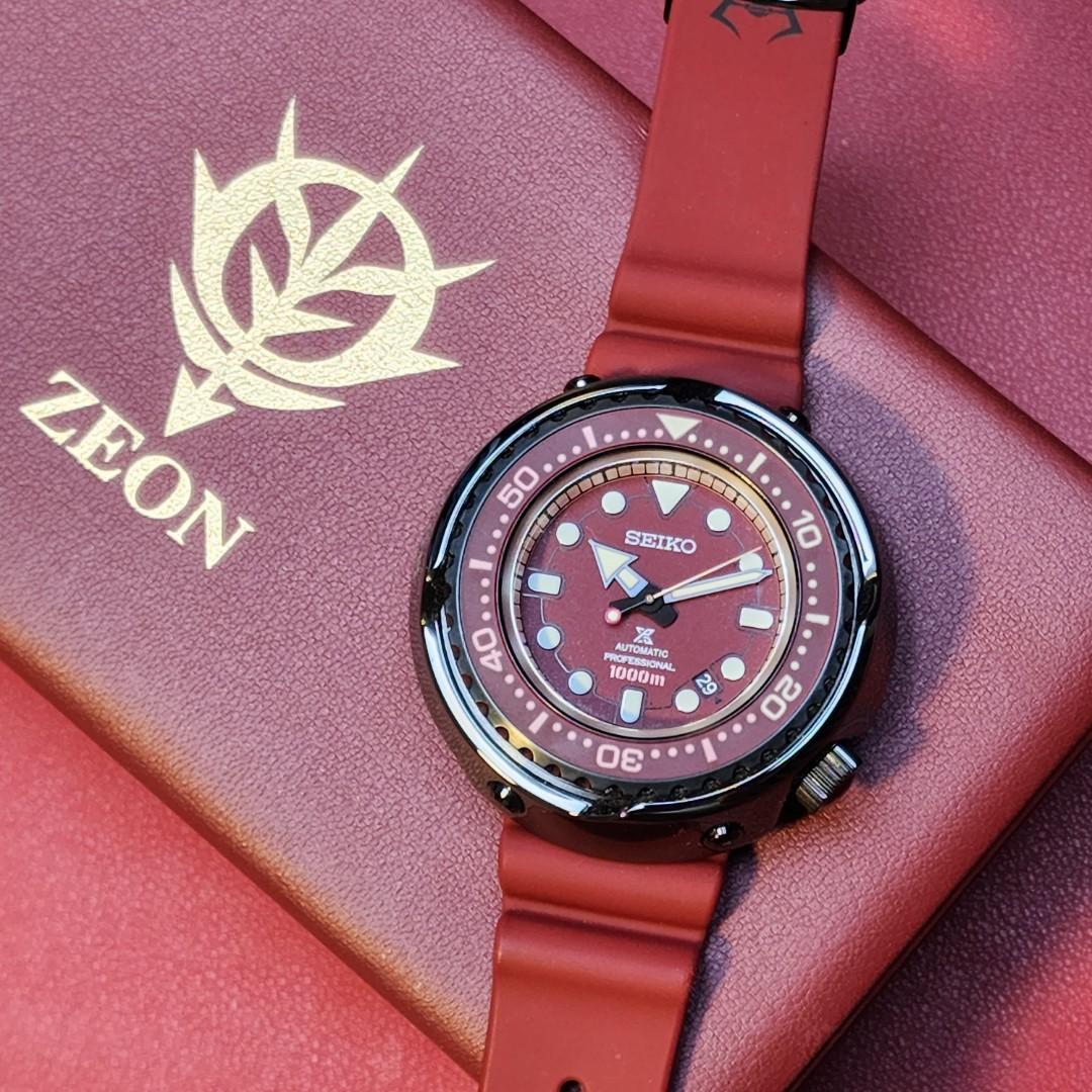 Seiko Gundam Emperor Tuna 'Zaku' Limited Ed SLA031 SLA031J1, Men's Fashion,  Watches & Accessories, Watches on Carousell