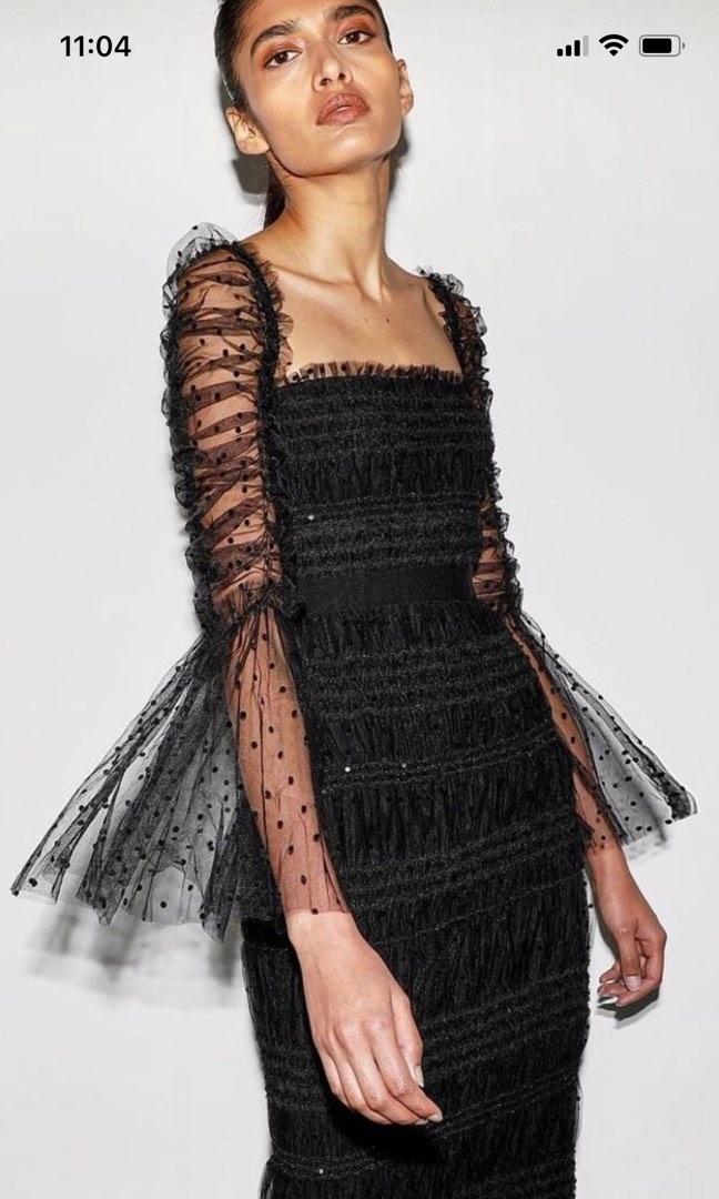 Self portrait black sequin dress discount
