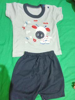 Setelan baju bayi cowok usia 6-12bulan