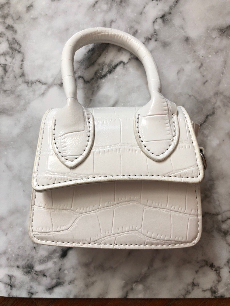 White satchel clearance purse