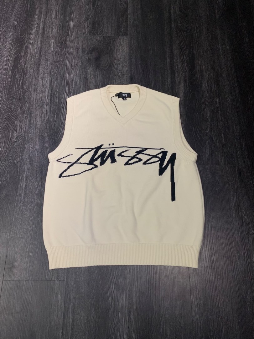 Stussy sweater vest, Men's Fashion 