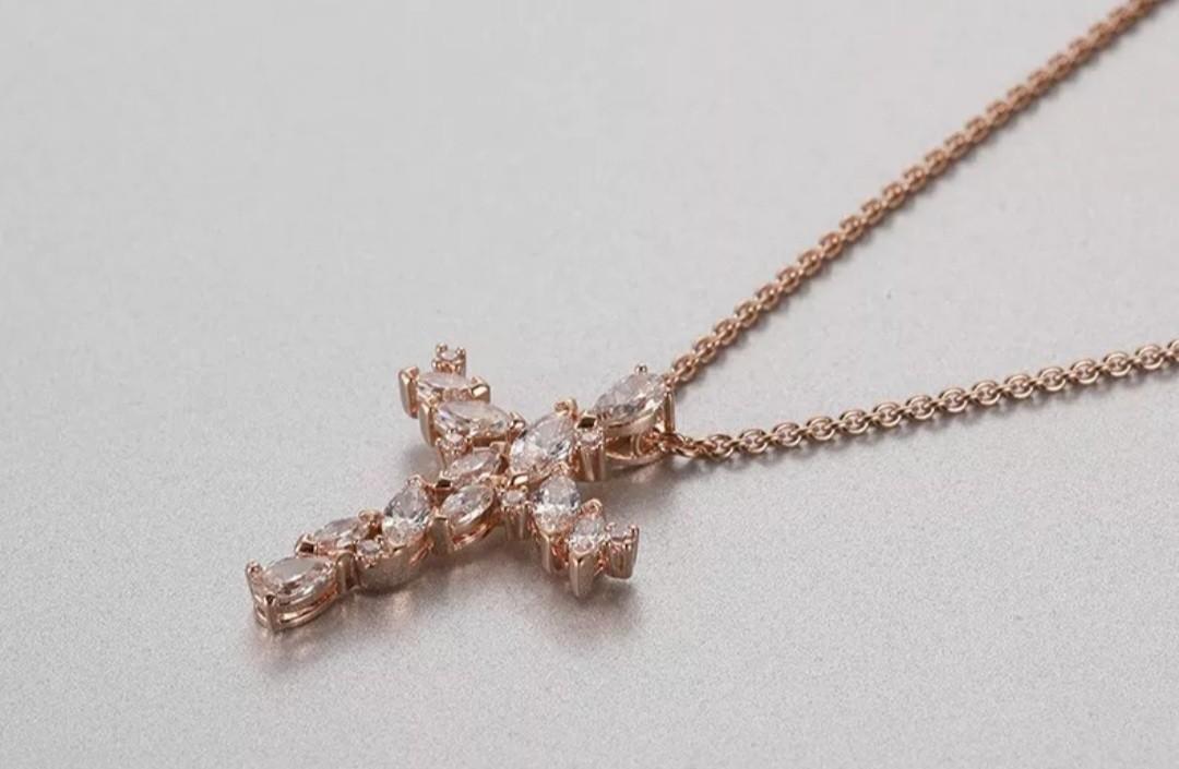 Swarovski cross necklace Women s Fashion Jewelry Organisers Necklaces on Carousell