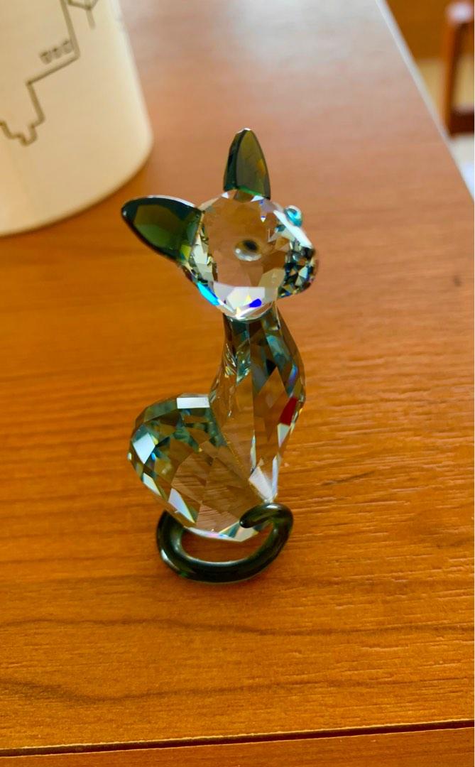 Swarovski rare black crystal cat, Hobbies & Toys, Memorabilia