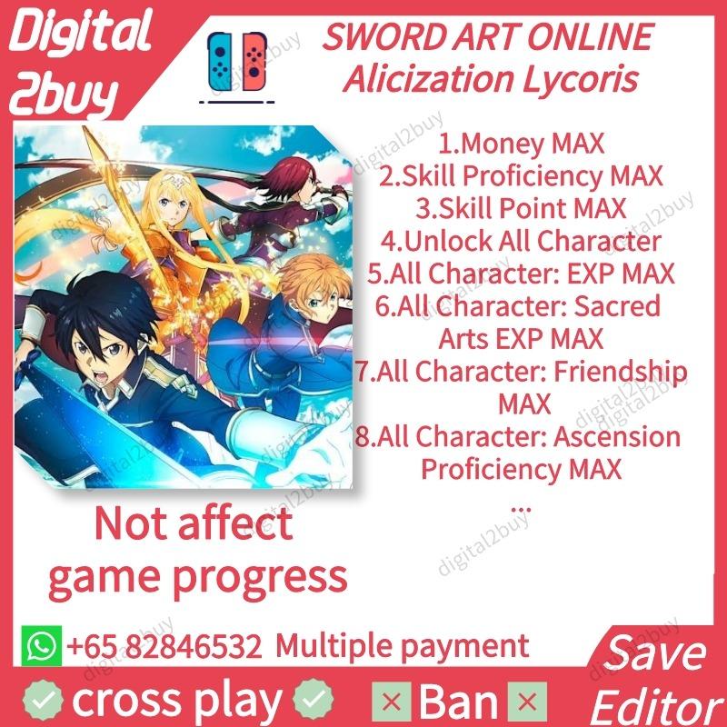 SWORD ART ONLINE Alicization Lycoris Save Editor SAOAL Save Modding