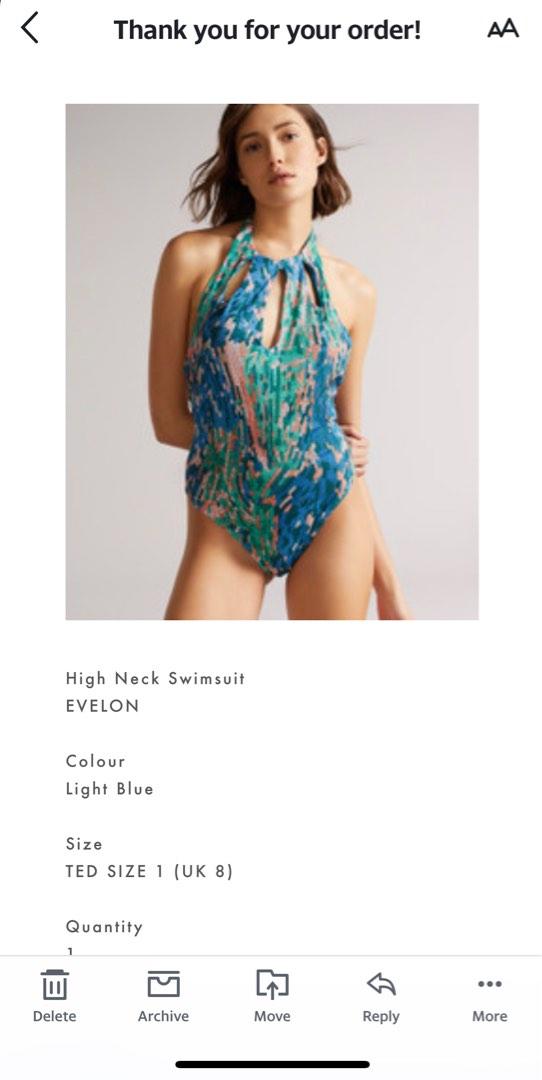 ted baker one shoulder swimsuit