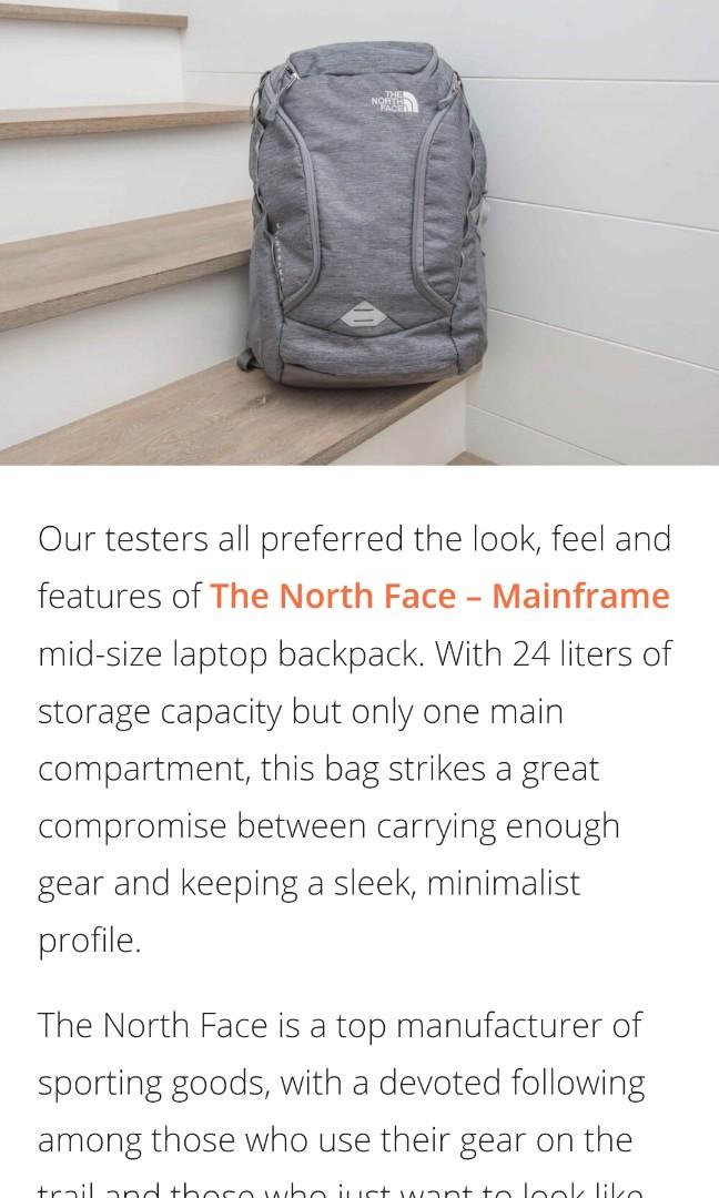North face mainframe shop laptop backpack