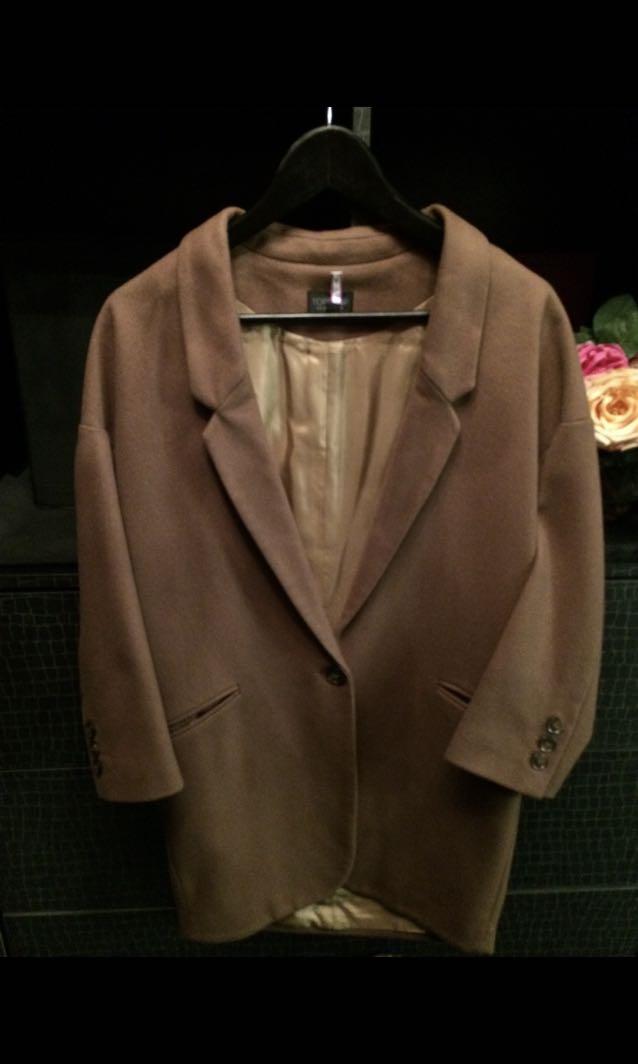 Slouch coat topshop top