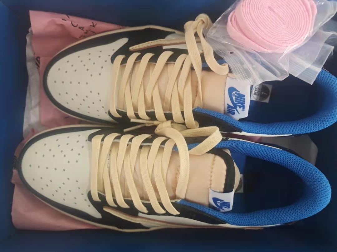 Air jordan 1 low white blue discount