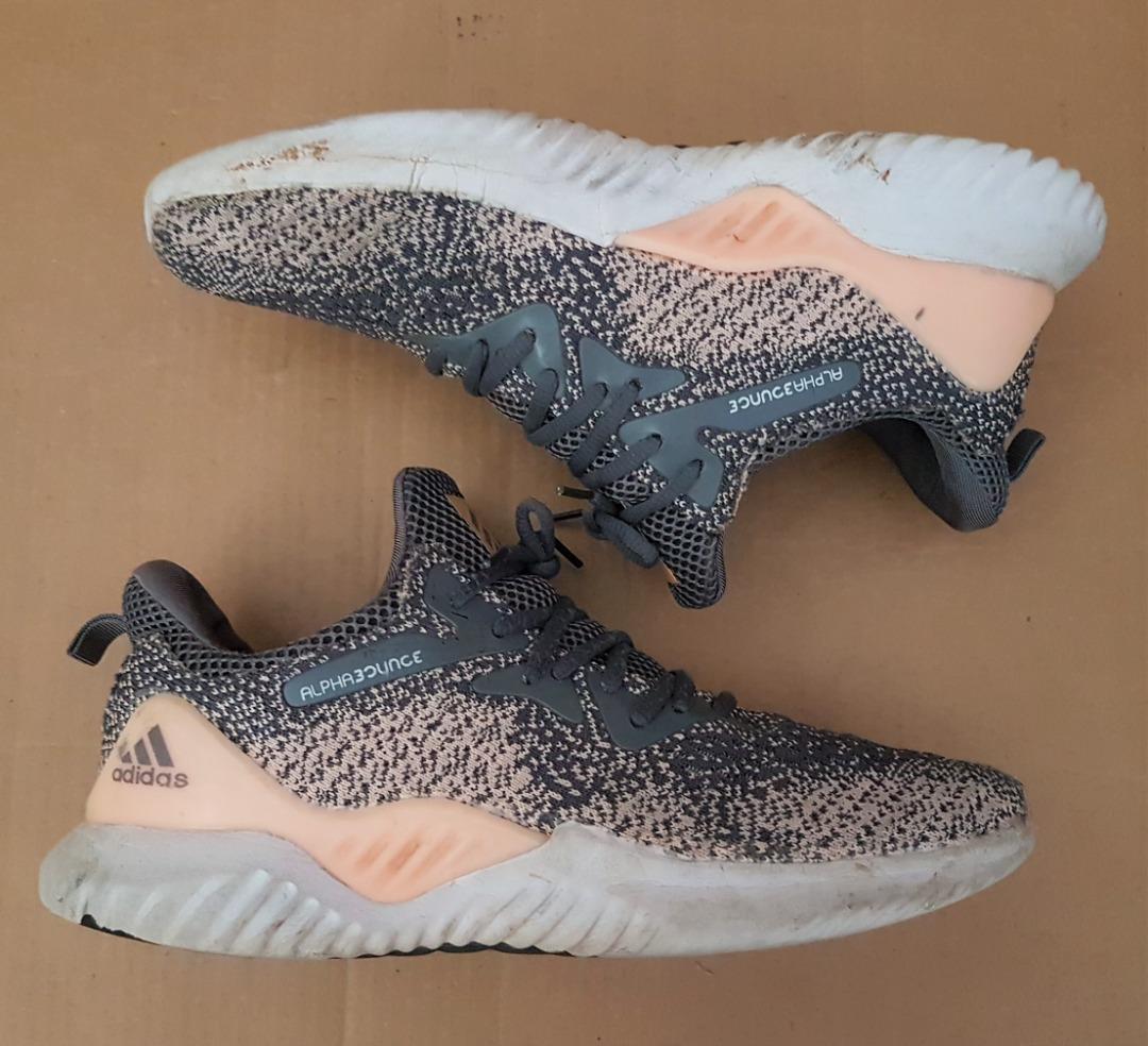 Trendy Adidas Running Shoes AlphaBounce Continental US 9 UK 8 EUR 43 Active Lifestyle Trainers Sneakers Designer 3 stripes All Terrain