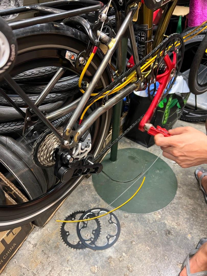 **Tuning Gears From 20 to 45 Brompton Trifold Foldie MTB Road Bike