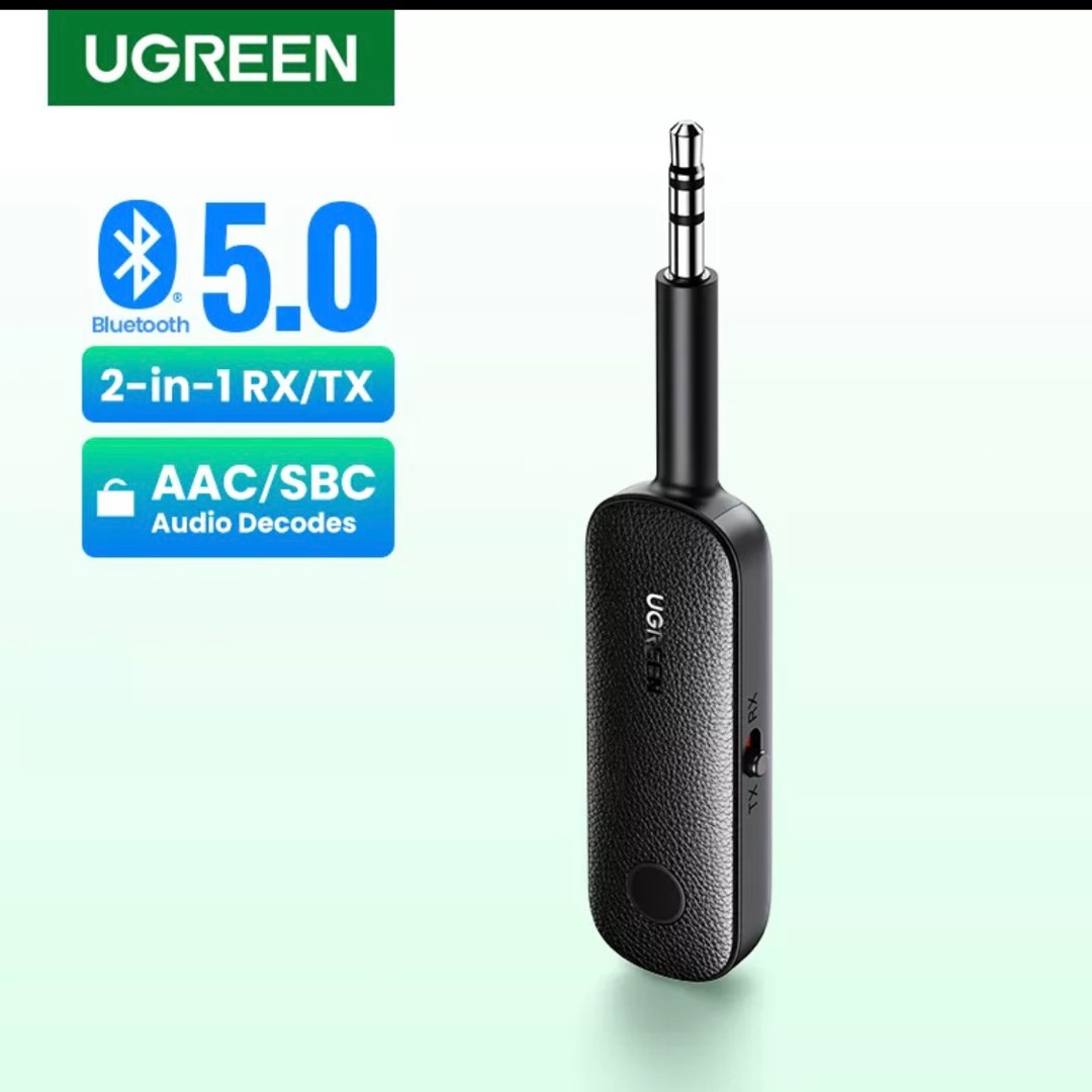 UGREEN Bluetooth 5.0 Transmitter and Receiver 2 in 1 Wireless 3.5mm