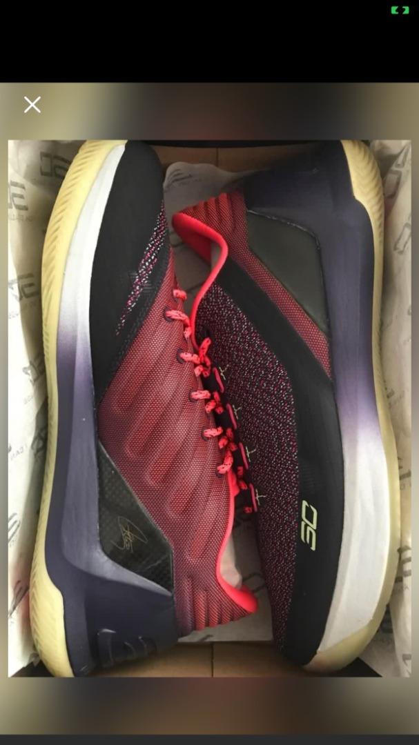 Under armour curry 3 low black online