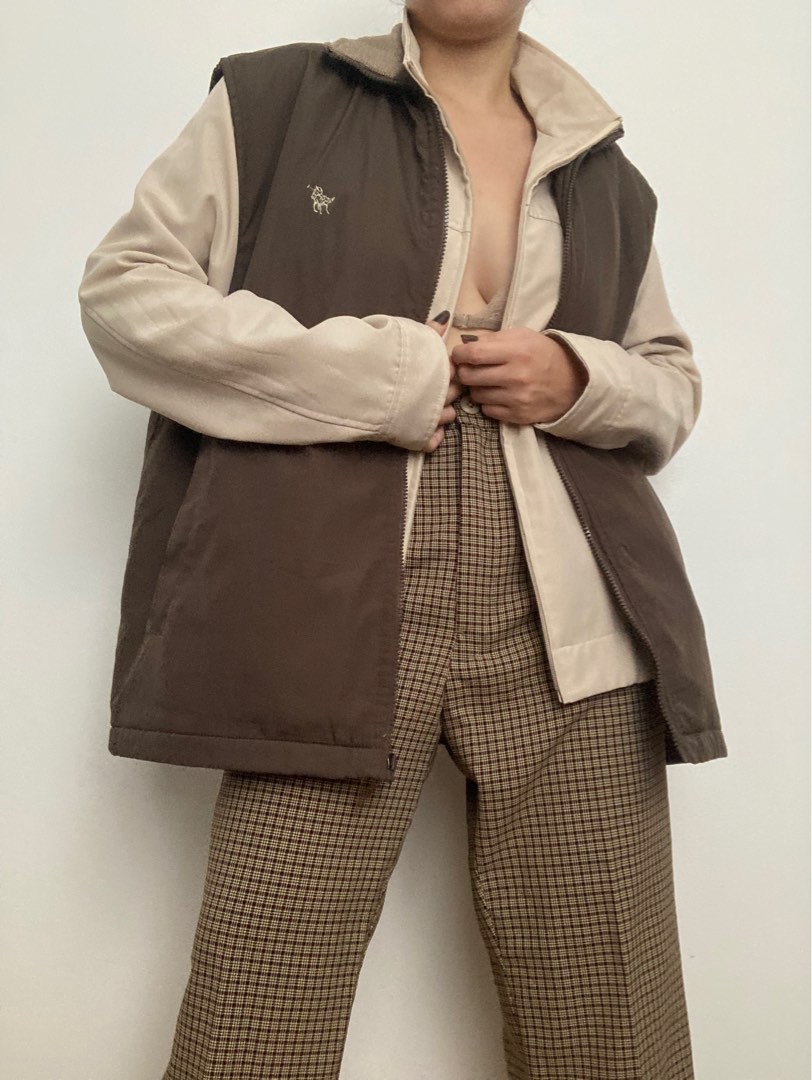 US POLO Chocolate brown vest, Men's Fashion, Tops & Sets, Vests on