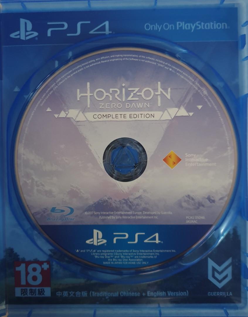 [Used] PS4 Game Horizon Zero Dawn Complete Edition, Video Gaming