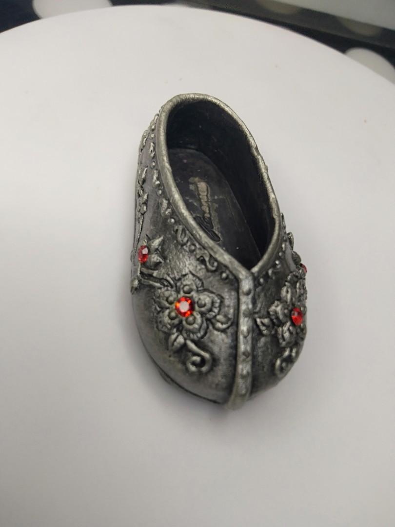 Vintage 2004 Miniature Pewter Shoe From England, Hobbies & Toys