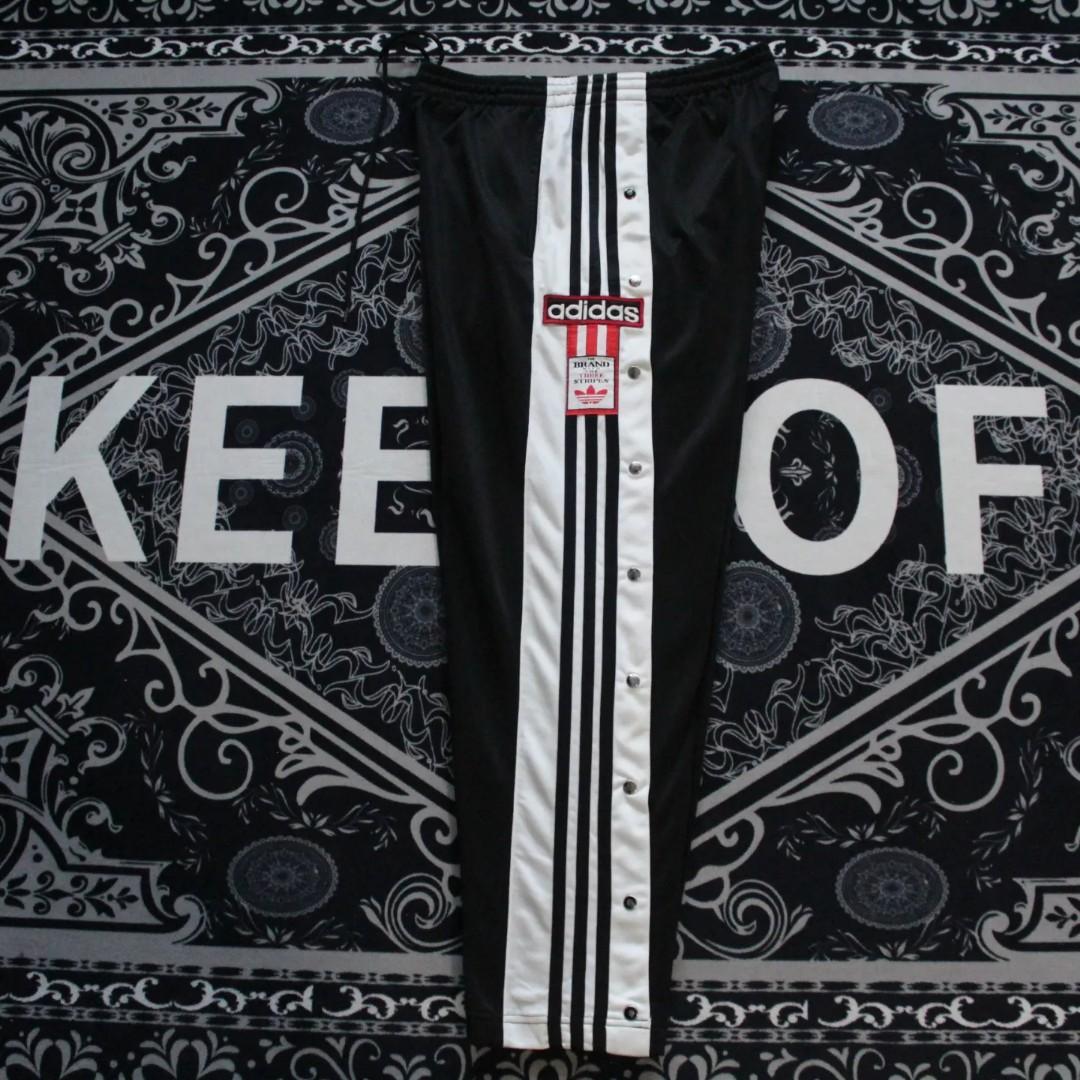 Vintage adidas tear away pants top