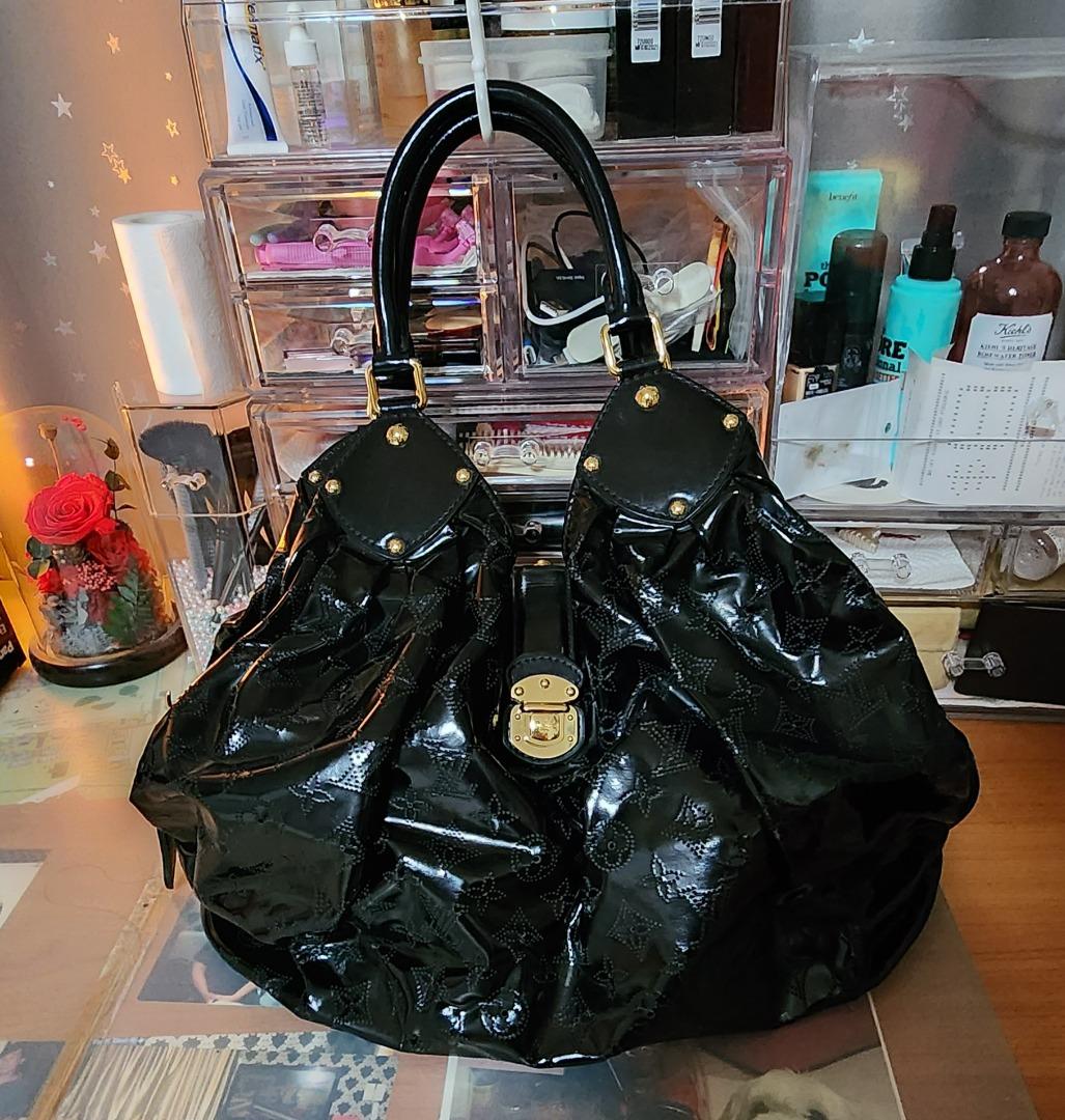 Louis vuitton black patent leather purse outlet