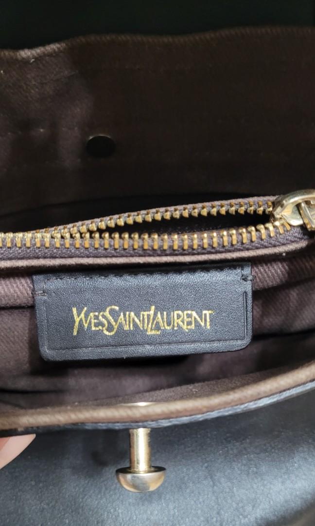 Vintage Yves Saint Laurent ( YSL ) Muse 2 in Black & Brown, Luxury, Bags &  Wallets on Carousell