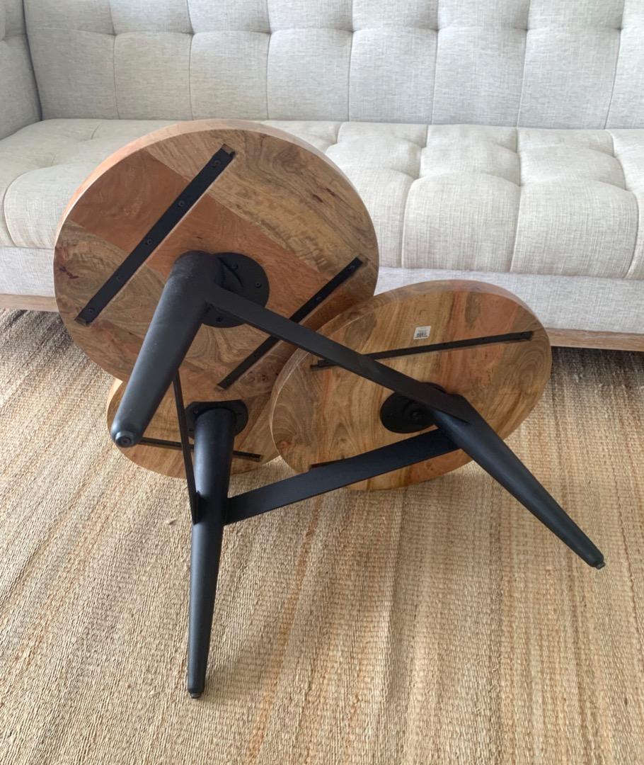Wood And Metal Multi Level Coffee Table, Furniture & Home Living ...
