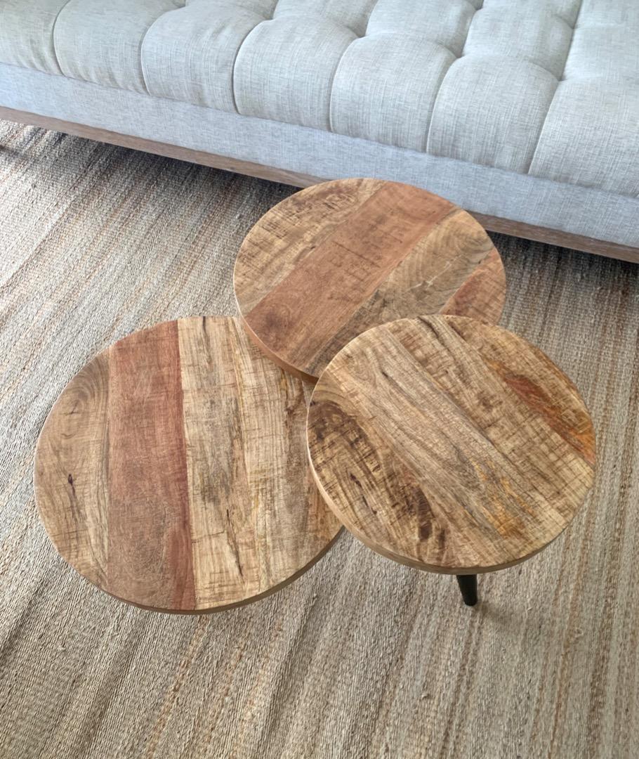 Wood And Metal Multi Level Coffee Table, Furniture & Home Living ...