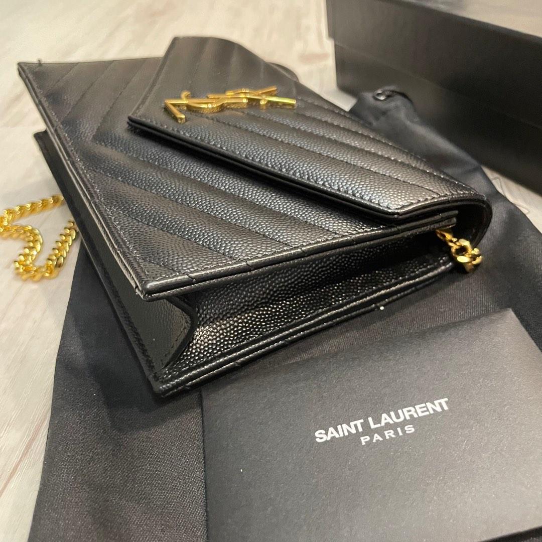 YSL Wallet on Chain, Luxury, Bags & Wallets on Carousell