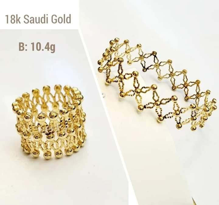 18k Saudi Gold Bracelet to Ring Design transform jewelry bwhd