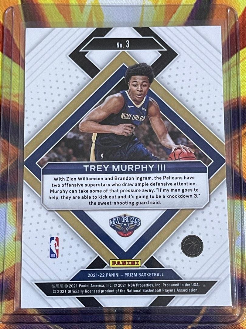 2021-22 Prizm TREY MURPHY III Sensational Swatches RC rookie jersey Pelicans