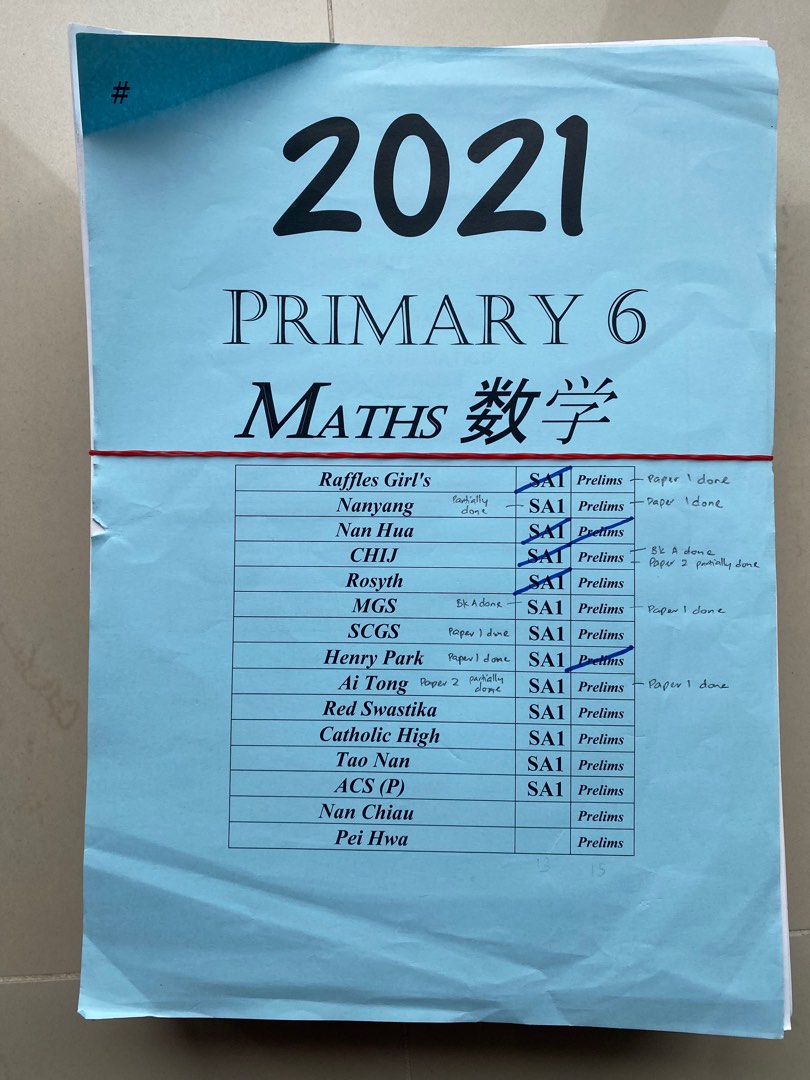 2021 primary 6 math exam papers hobbies toys books magazines