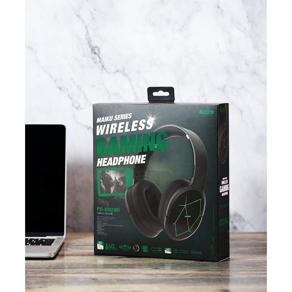 FREE SHIPPING Original Gaming Headset REMAX x AZEADA Maiku Series PD BH200 High Quality Wireless Bluetooth Headphone HD Audio Low Latency