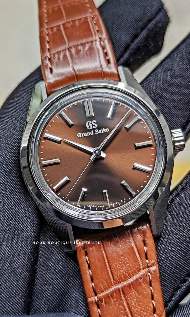 Ready Stock * Brand New Grand Grand Seiko Sunday Brown Dial Mid Size Watch  SBGW293, Luxury, Watches on Carousell