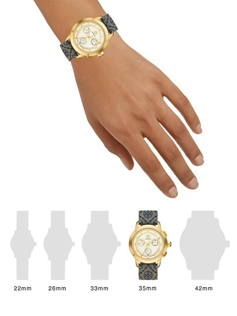 Tory Burch watch 手錶TBW1035 Wrist watches NAVY GOLD STAINLESS