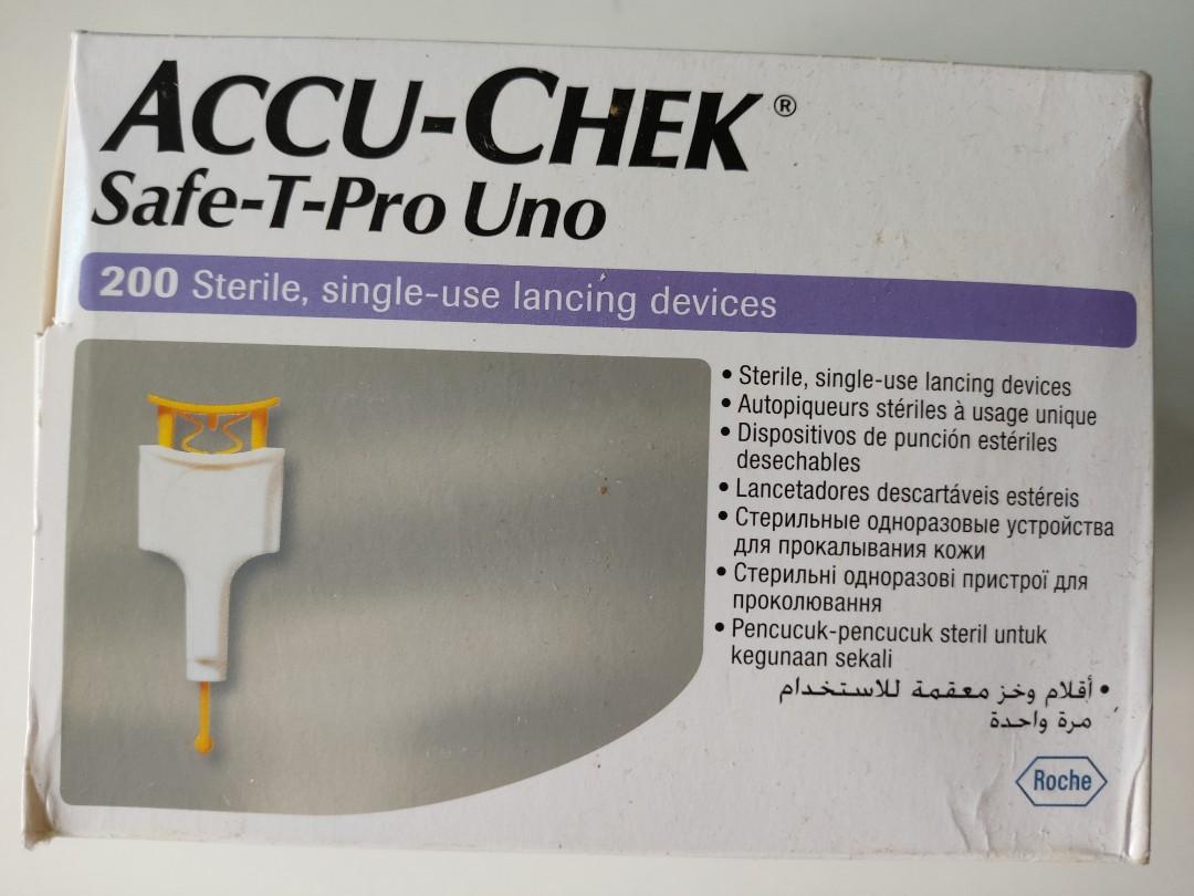 Accu-chek Safe-T-Pro Uno 200 sterile, single-use lancing devices ...