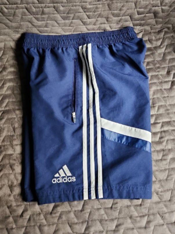 Adidas woven shorts navy Men s Fashion Bottoms Shorts on Carousell