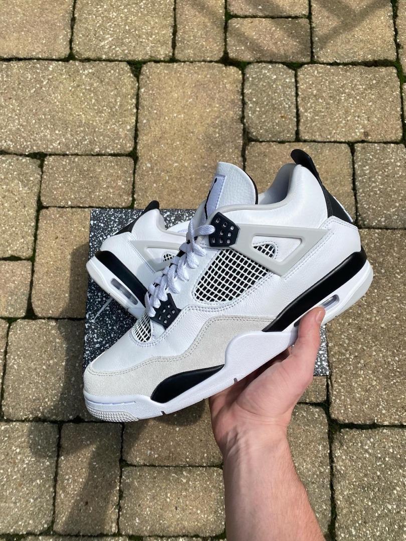 Air Jordan 4 Retro Military Black, Women's Fashion, Footwear, Sneakers ...