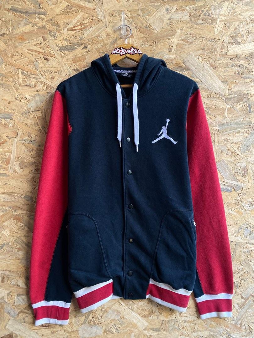 Jordan button up hoodie discount
