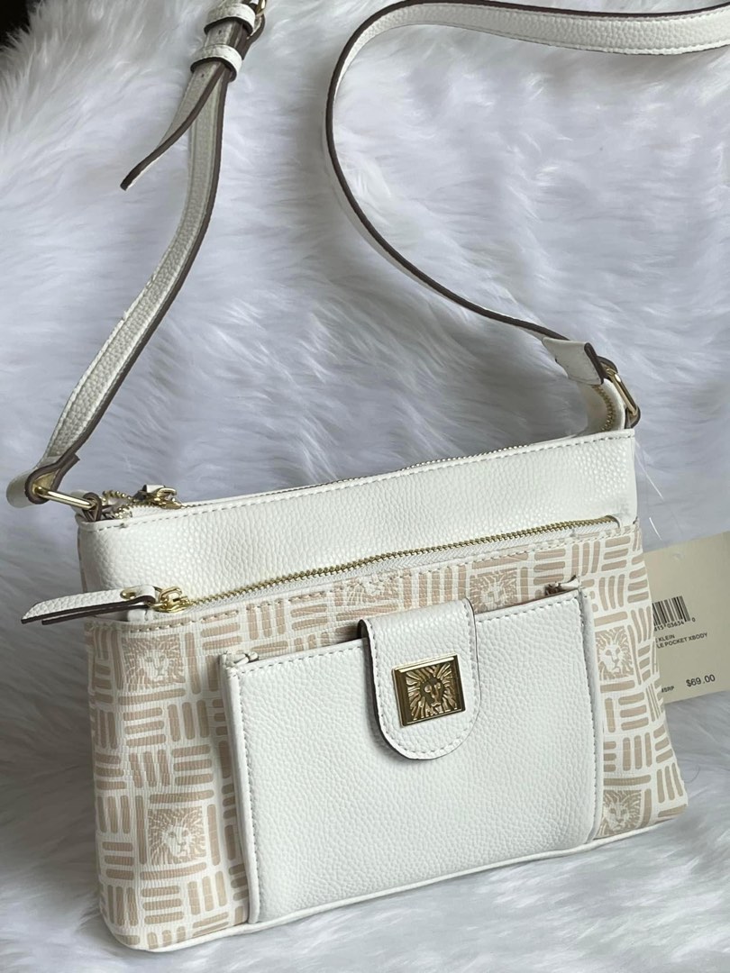 Anne Klein Crossbody Bag White, Women's Fashion, Bags & Wallets, Cross