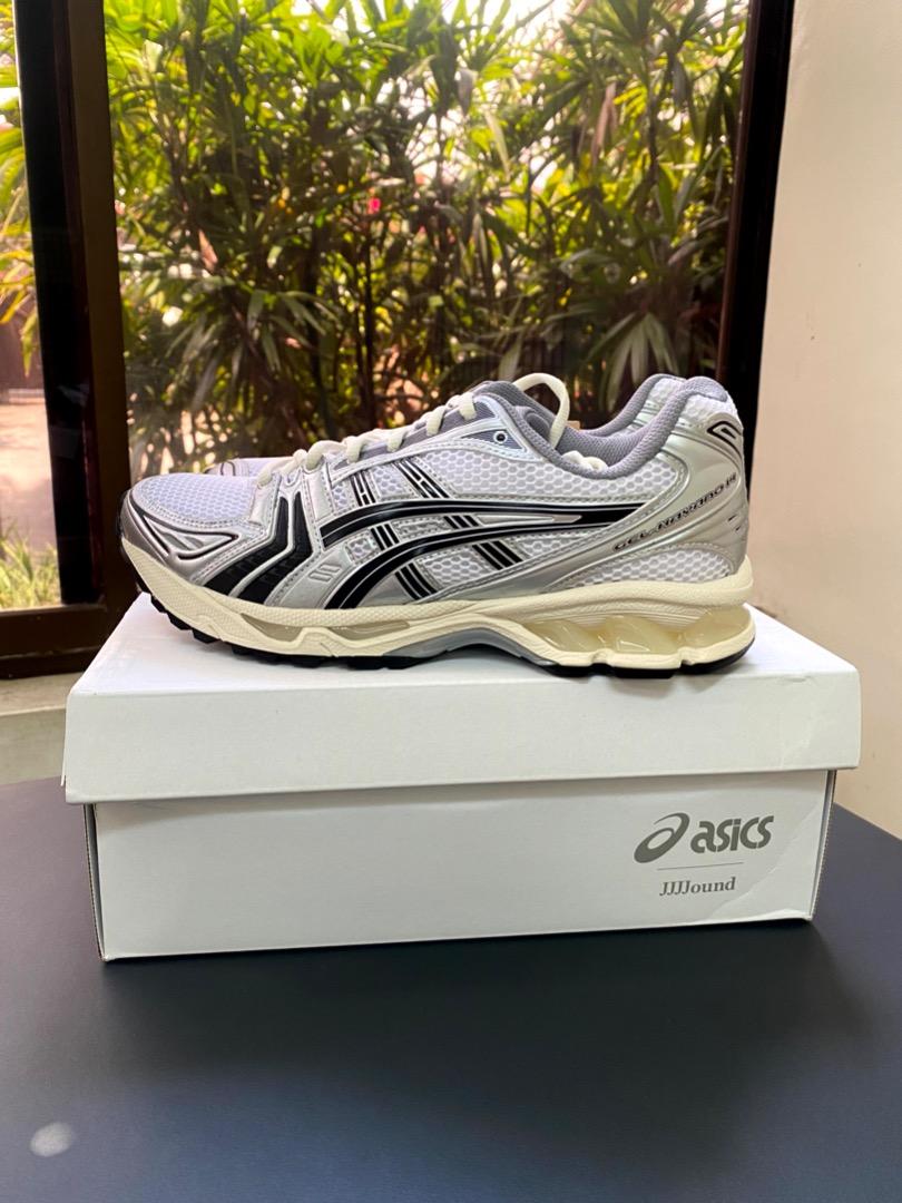 ASICS Gel-Kayano 14 JJJJound Silver Black, Men's Fashion, Footwear