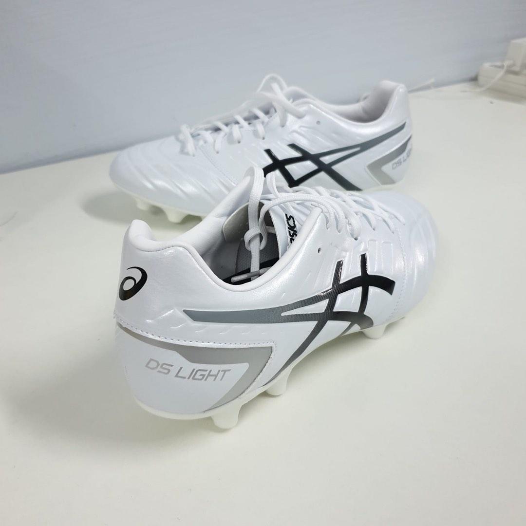 Asics Soccer Shoes Men DS LIGHT CLUB WIDE White/Black