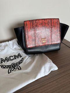 300% Authentic Original MCM 2way Bag Crossbody Sling Bag Cognac, Luxury,  Bags & Wallets on Carousell