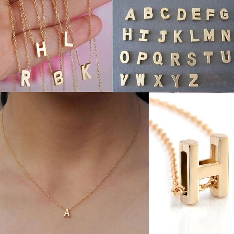 Chain initials hot sale