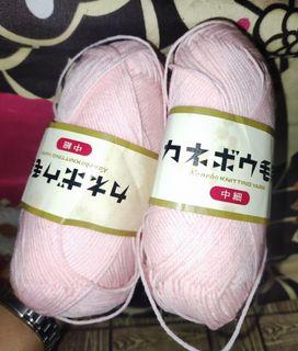 Baby Pink Yarn from Japan